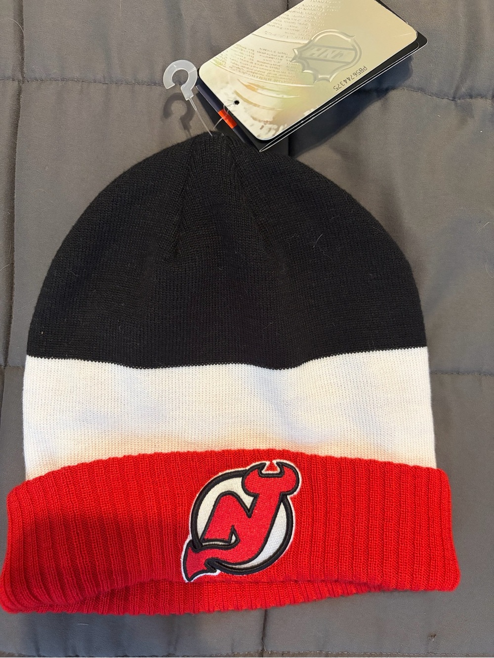 New Jersey Devils Fanatics Breakaway Knit Beanie Hat NWT One Size
